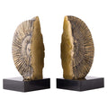 Shell Bookends, Dark Gold